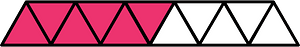 Pink Triangles Fraction 6:11