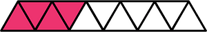 Pink Triangles Fraction 4:11