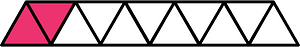 Pink Triangles Fraction 2:11