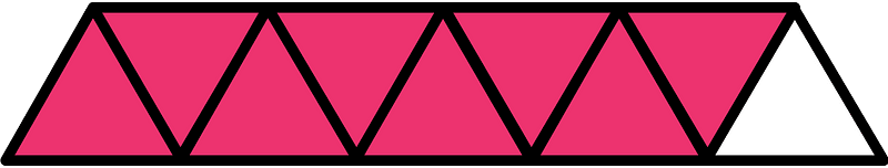 Pink Triangles Fraction 8:9