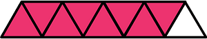 Pink Triangles Fraction 8:9