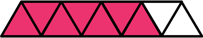 Pink Triangles Fraction 7:9