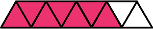 Pink Triangles Fraction 7:9