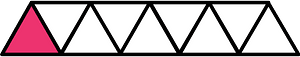 Pink Triangles Fraction 1:9