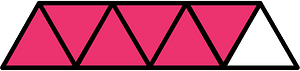 Pink Triangles Fraction 6:7