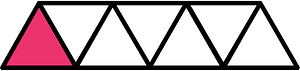 Pink Triangles Fraction 1:7