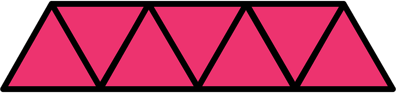 Pink Triangles Fraction 7:7