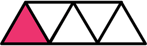 Pink Triangles Fraction 1:5