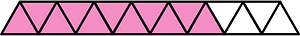 Purple Triangles Fraction 11:15