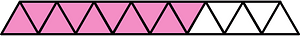 Purple Triangles Fraction 10:15