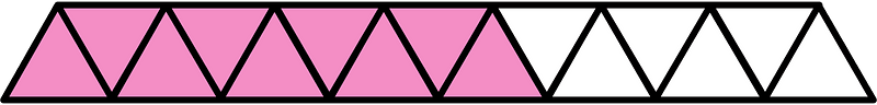 Purple Triangles Fraction 9:15