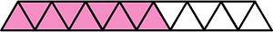 Purple Triangles Fraction 9:15