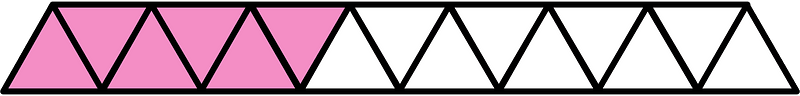 Purple Triangles Fraction 6:15