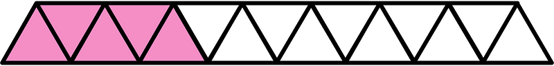 Purple Triangles Fraction 5:15