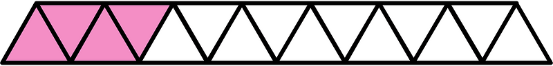 Purple Triangles Fraction 4:15