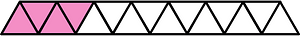Purple Triangles Fraction 4:15