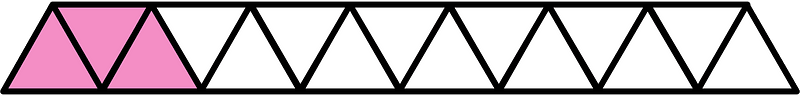 Purple Triangles Fraction 3:15
