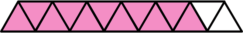 Purple Triangles Fraction 11:13