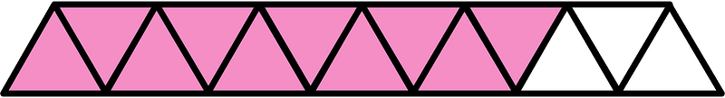 Purple Triangles Fraction 10:13