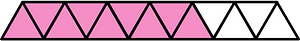 Purple Triangles Fraction 9:13