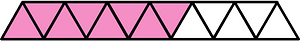Purple Triangles Fraction 8:13