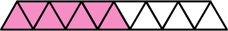Purple Triangles Fraction 7:13