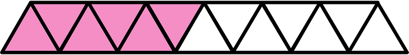 Purple Triangles Fraction 6:13