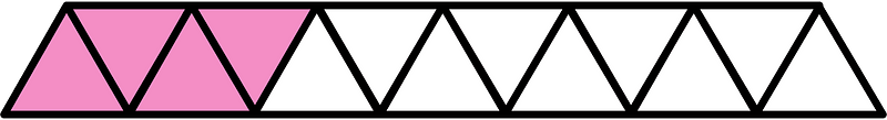 Purple Triangles Fraction 4:13