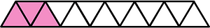 Purple Triangles Fraction 3:13