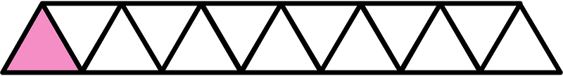 Purple Triangles Fraction 1:13