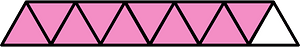 Purple Triangles Fraction 10:11