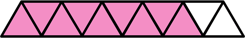 Purple Triangles Fraction 9:11