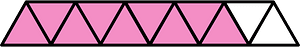 Purple Triangles Fraction 9:11