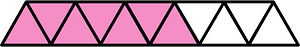 Purple Triangles Fraction 7:11