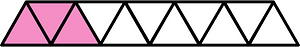 Purple Triangles Fraction 3:11