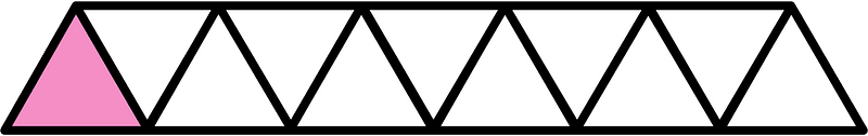 Purple Triangles Fraction 1:11