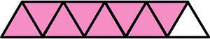 Purple Triangles Fraction 8:9