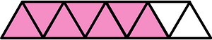 Purple Triangles Fraction 7:9