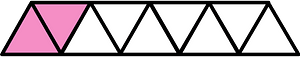 Purple Triangles Fraction 2:9