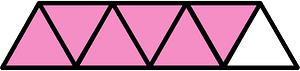 Purple Triangles Fraction 6:7
