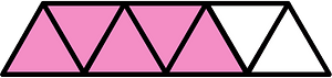 Purple Triangles Fraction 5:7
