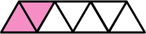 Purple Triangles Fraction 2:7