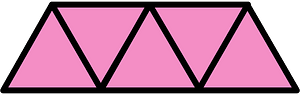 Purple Triangles Fraction 5:5