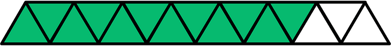 Green Triangles Fraction 12:15