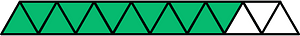 Green Triangles Fraction 12:15