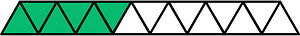 Green Triangles Fraction 6:15