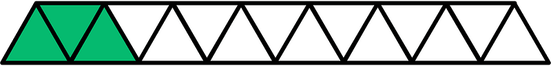 Green Triangles Fraction 3:15