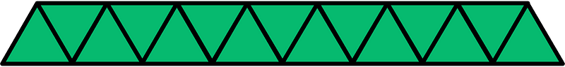 Green Triangles Fraction 15:15