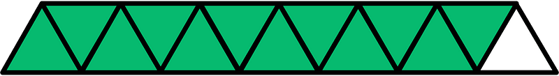 Green Triangles Fraction 12:13