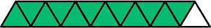 Green Triangles Fraction 12:13